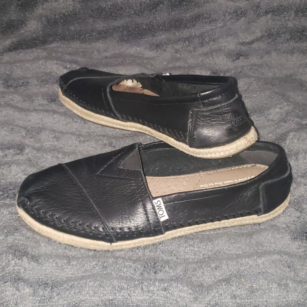 Toms espadrille - black - size 7